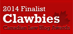 2014 Canadian Law Blog Finalist