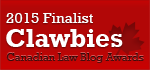 2015 Canadian Law Blog Finalist