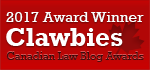2017 Canadian Law Blog Awards Winner