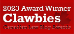2023 Canadian Law Blog Awards Winner